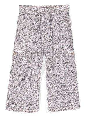 By Walid floral-print straight-leg trousers - Grey