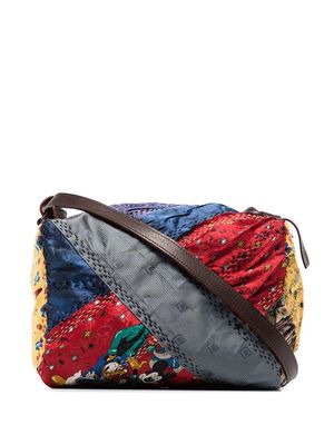 By Walid Joyce patchwork messenger bag - Red
