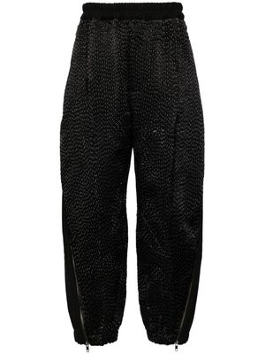 By Walid linen-blend track pants - Black