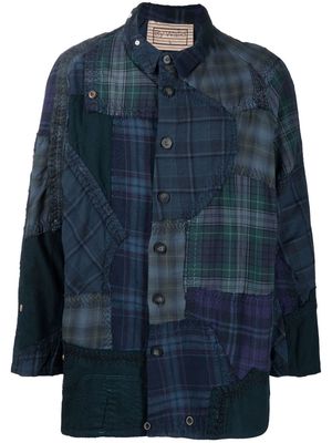 By Walid Miles patchwork shirt - Blue