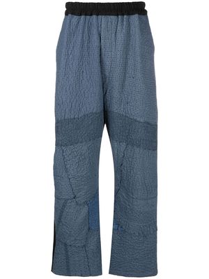 By Walid multi-panel straight-leg trousers - Blue