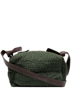 By Walid patchwork crossbody bag - Green