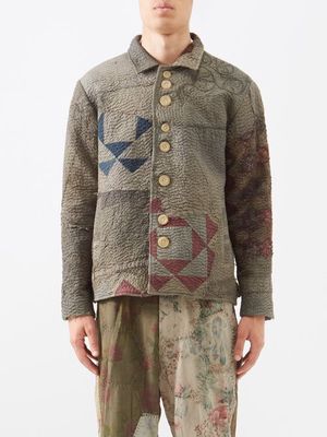 By Walid - Roy Vintage Cotton Jacket - Mens - Moss