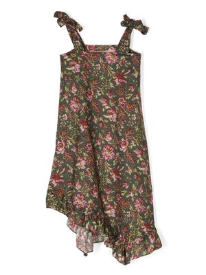 By Walid x Kindred all-over floral-print dress - Green