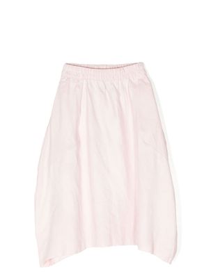 By Walid x Kindred curved-hem midi skirt - Pink