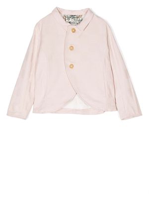 By Walid x Kindred curved-trim button-down jacket - Pink
