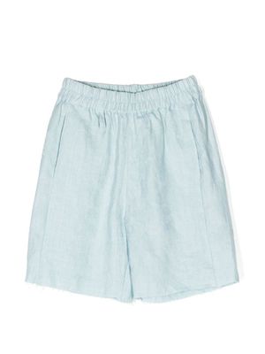 By Walid x Kindred elasticated-waistband shorts - Blue