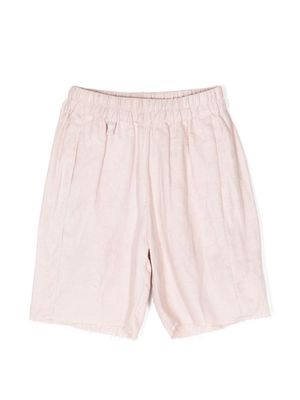 By Walid x Kindred elasticated-waistband shorts - Pink