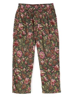 By Walid x Kindred floral-print trousers - Green