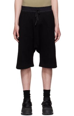 BYBORRE Black Organic Cotton Shorts
