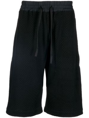 Byborre drop-crotch Bermuda shorts - Black