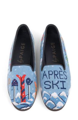 ByPaige Après Ski Needlepoint Loafer in Blue