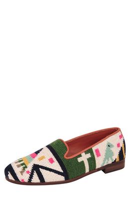 ByPaige BY PAIGE Needlepoint Geometric Pattern Flat in Multi