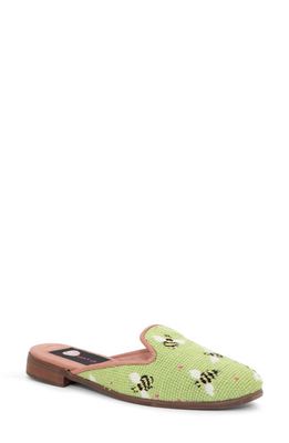 ByPaige BY PAIGE Needlepoint Mule in Bees On Lime