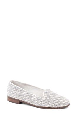 ByPaige BY PAIGE Needlepoint Stripe Flat in Gray Stripe