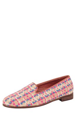 ByPaige BY PAIGE Needlepoint Tweed Flat in Pink/Tan Multi
