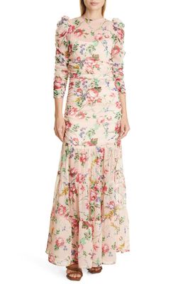 byTiMo Chiffon Maxi Dress in Flora Pink