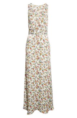byTiMo Floral Belted Maxi Dress in Birds