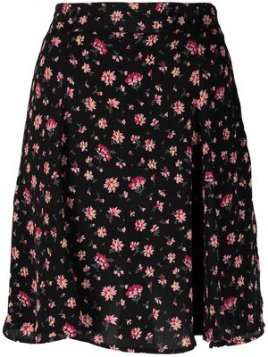 byTiMo floral-print A-line skirt - Black