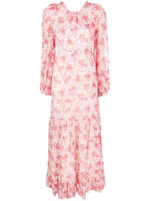 byTiMo floral-print cut-out detailing dress - Pink