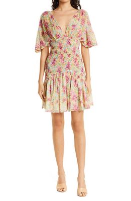 byTiMo Floral Smocked Chiffon Dress in Summer Flowers