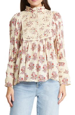 byTiMo Jacquard Lace Blouse in Posy