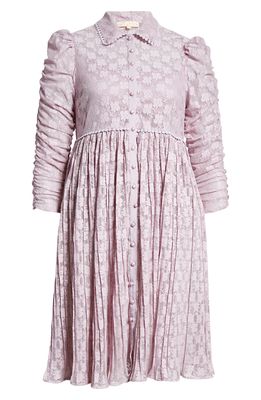 byTiMo Plisse Shift Dress in Lavender