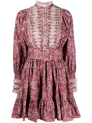 byTiMo printed embroidered dress - Pink