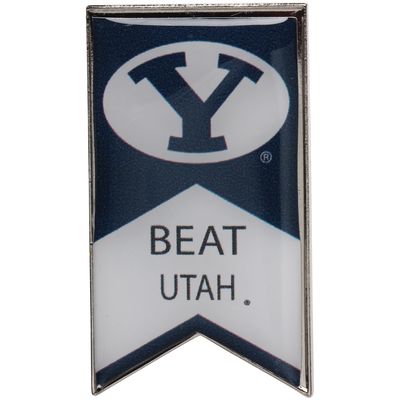 BYU Cougars Beat Utah Rivalry Banner Pin