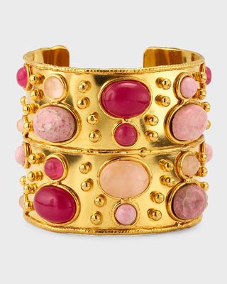 Byzance Cuff Bracelet, Pink