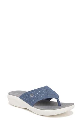 BZees Cruise Bright Flip Flop in Blue 