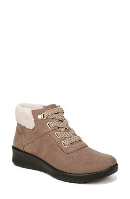 BZees Generation Faux Shearling Cuff Bootie in Brown