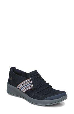 BZees Giddy-Up Slip-On Sneaker in Navy Fabric