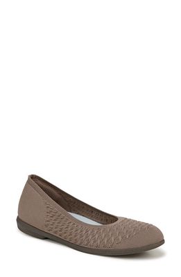 BZees Khloe Knit Ballet Flat in Brown 