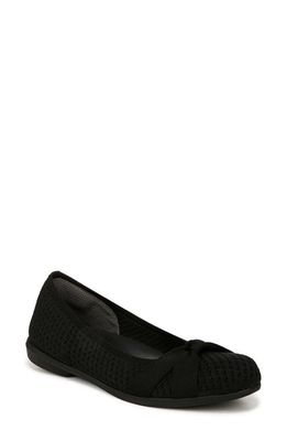 BZees Kissed Knit Ballet Flat in Black 