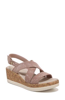BZees Radiant Wedge Strappy Sandal in Brown