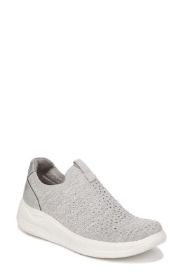 BZees Twilight Crystal Embellished Knit Sneaker in Grey