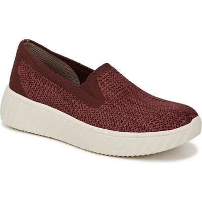 BZees Wednesday Slip-On Platform Sneaker in Sangria Heathered Knit 