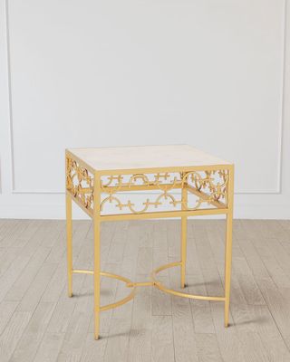 C-Fret Gold Side Table