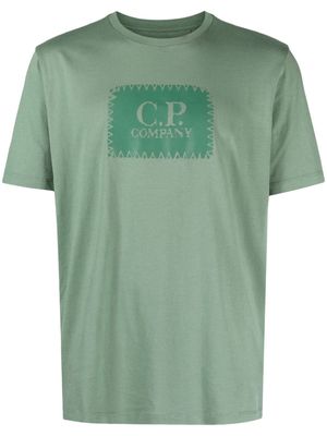 C.P. Company 30/1 logo-print cotton T-shirt - Green