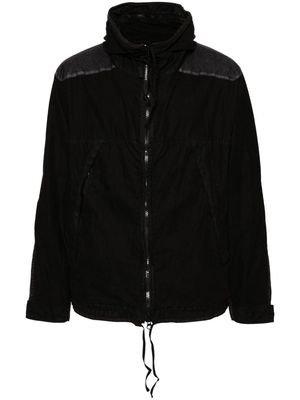 C.P. Company 50 Fili Gum Googles-detailed hooded jacket - Black