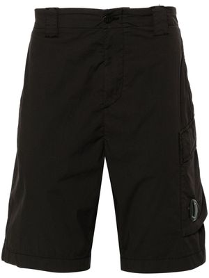 C.P. Company 50 Fili Lens-detail shorts - Black