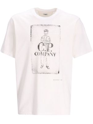 C.P. Company Artisanal Card cotton T-shirt - White