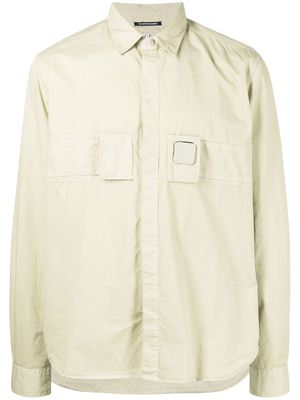 C.P. Company buckle-detail long-sleeved overshirt - Green