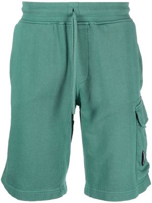 C.P. Company cargo-pocket cotton track shorts - Green
