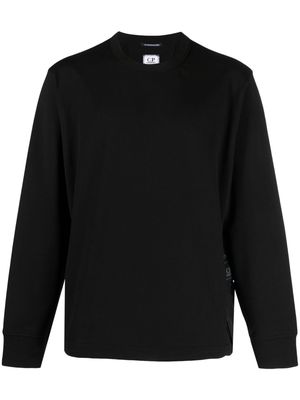 C.P. Company cargo-pocket stretch-cotton sweatshirt - Black