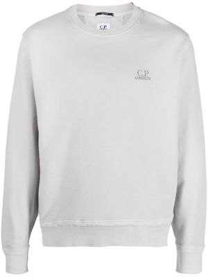 C.P. Company chest embroidered-logo sweatshirt - Grey