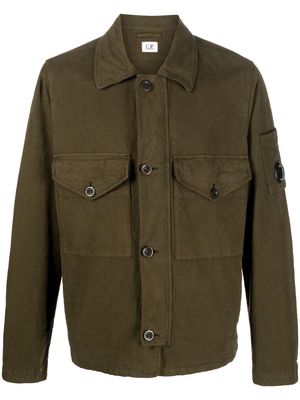C.P. Company chest flap-pocket shirt jacket - Green