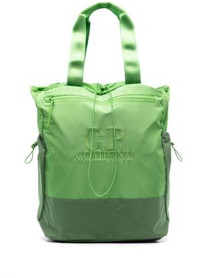 C.P. Company Chrome-R logo-embroidered backpack - Green