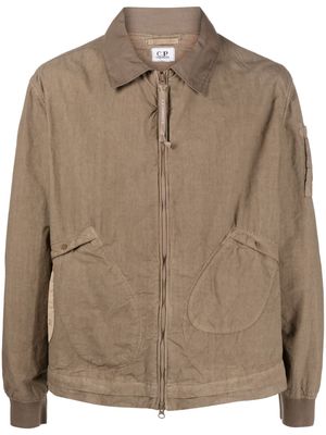C.P. Company classic-collar bomber jacket - Brown